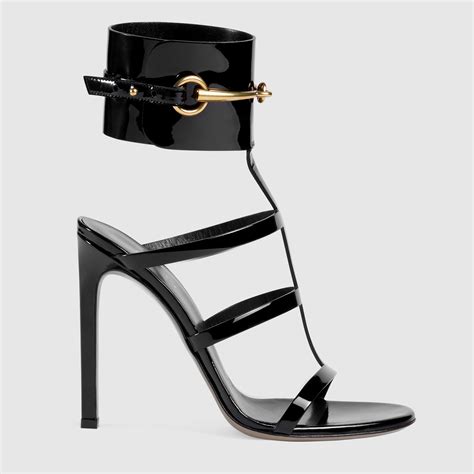 gucci ankle strap heels|gucci double g leather sandals.